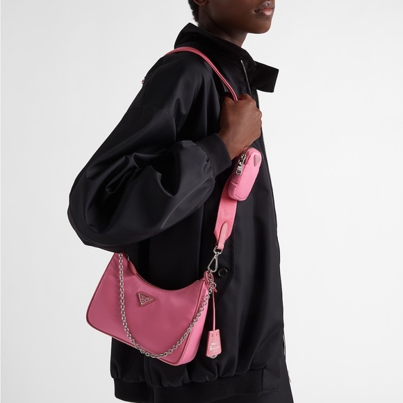 Prada Re-Edition 2005 Re-Nylon bag in Begonia Pink - Picture 1 of 15
